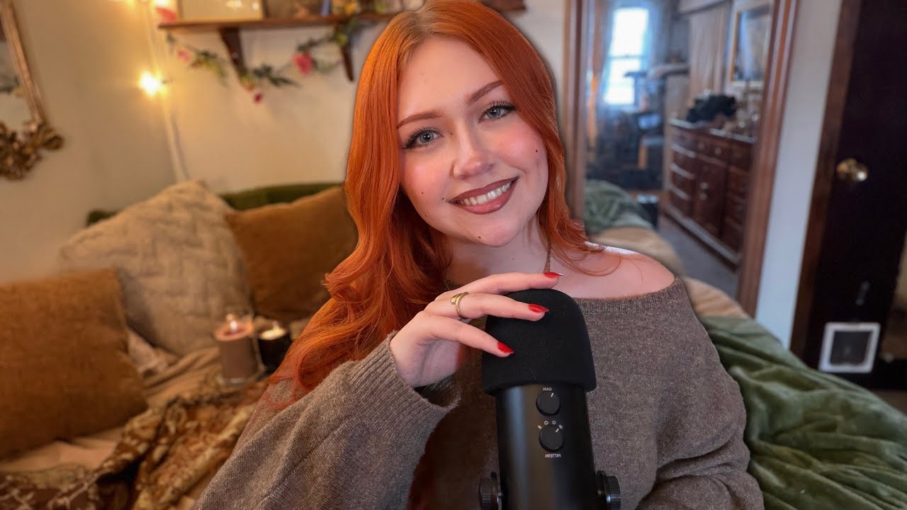 ASMR Cozy Whispers & A Special Message 🌙 (Close up, Fire Crackling)