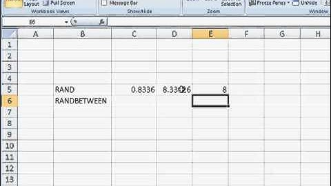 Use the RAND & RANDBETWEEN Functions