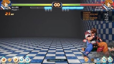 FIGHTING EX LAYER BETA Allen combo