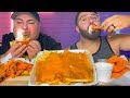 Onion Rings, Chili Cheese Fries &amp; Bacon Burger Mukbang w/ @BigGuyAppetite