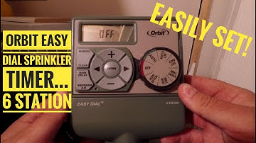 How to Set Orbit Easy Dial Sprinkler Timer 6 Station Simple!