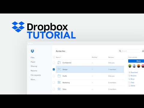 Video: Wie speichere ich Dateien nur in Dropbox?