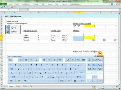 Excel-Doctors.com: Pasting Specially