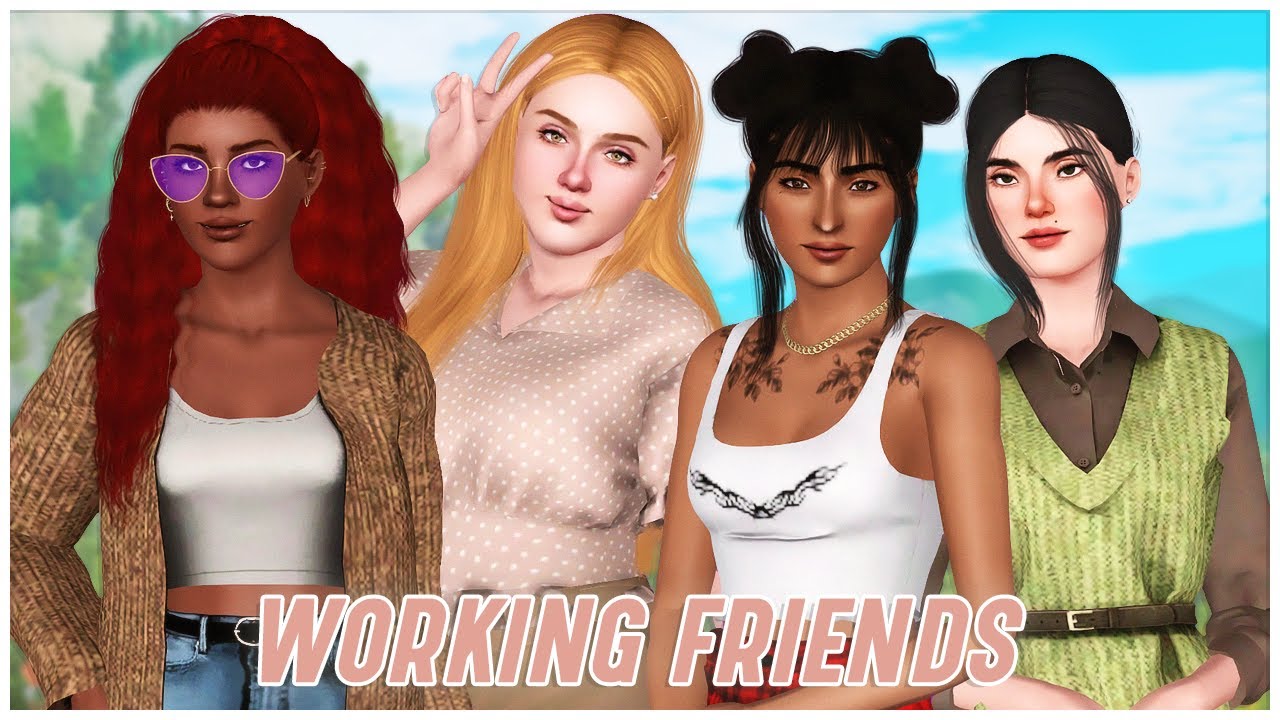 WORKING FRIENDS HOUSEHOLD 👩‍💼 TOWNIE MAKEOVER THE SIMS 3 YouTube