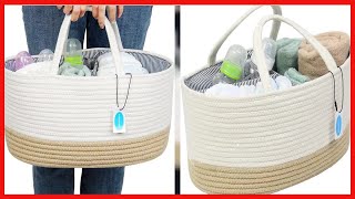 Great product -  Casaphoria Large Cotton Rope Diaper Caddy | Organizer Storage Bin for Essentials | screenshot 5