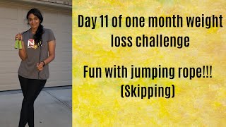 Day 11: 1 month weight loss challenge | Weight loss tips in Tamil | Fun with Skipping (Jumping rope)