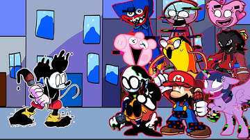 FNF - Corrupted Suffering But All Pibby Characters Sings It🎤(Every Turn a Different Character Sings)