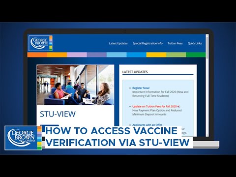 How to Access Vaccine Verification Via Stu-View | Verified by Synergy Gateway