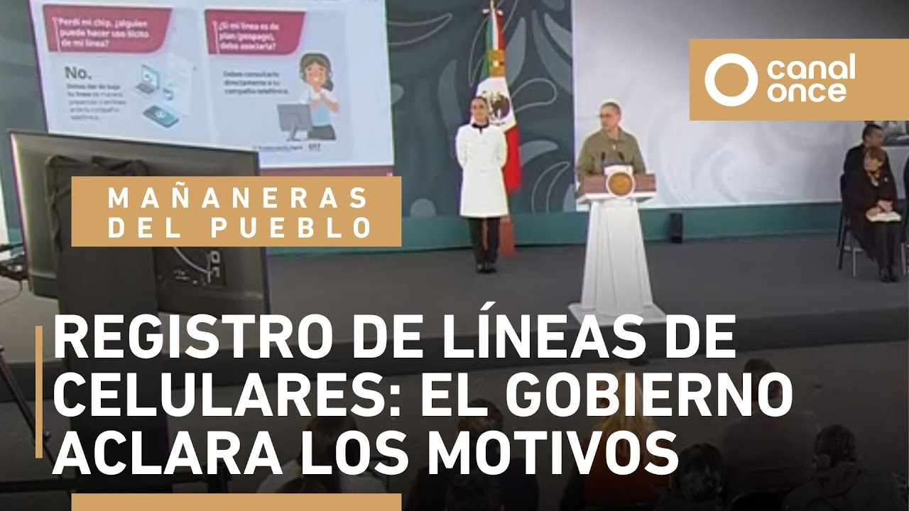 Las mañaneras del pueblo - Registro de líneas celulares: el Gobierno aclara los motivos (16/01/2026)