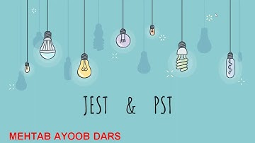 PST and JEST (General Science portion) Preparation of IBA test STB II https://youtu.be/Piyj8IHOgH4