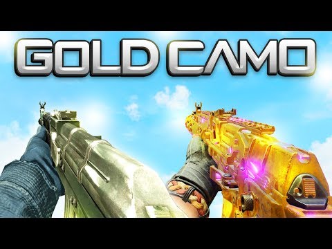 Gold camo showcase across Call of Duty Black Ops weapons