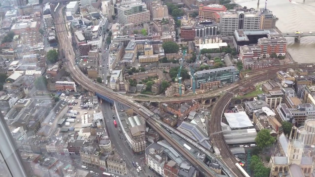 The View from The Shard in London, England