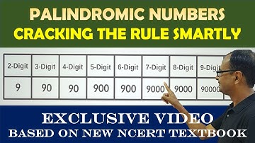 How Many Palindromic Numbers? Crack the Rule II Answer All Questions II New NCERT Syllabus #ncert