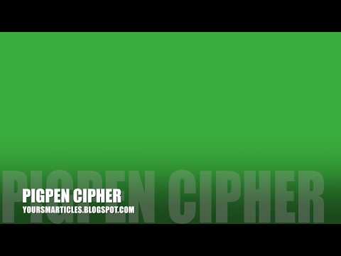 Pigpen Cipher - YouTube