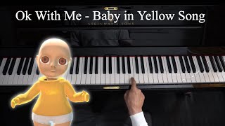 FGTeeV - The Baby In Yellow Song - OK With Me - Piano Tutorial