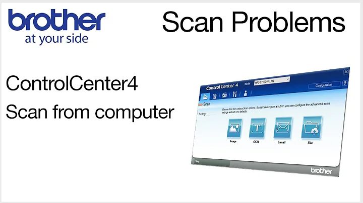 Fix scan problems with ControlCenter4 – from computer