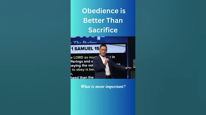 Obedience is Better Than Sacrifice
