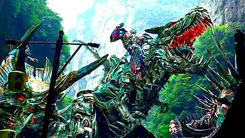Transforms : Age of Extinction | Autobots & Dinobots vs Decepticon epic scenes