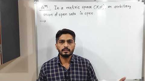 Topology of Metric Spaces - Unit 1 - Lecture 41