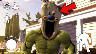 Funny moments in Ice Scream Hulk Mode || Experiments with Rod Animation 01 screenshot 3
