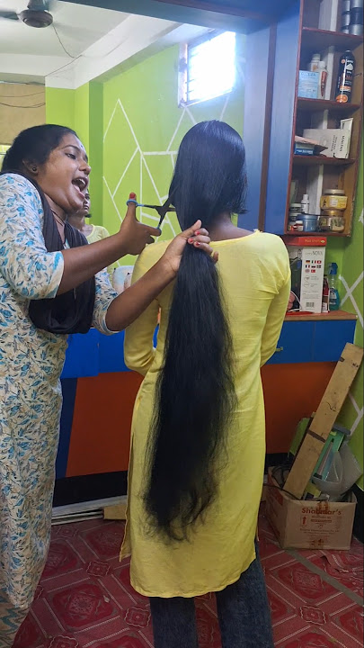 Long hair cutting #shorts #youtubeshorts #youtube #shortsvideo #viralvideo #trending #longhair