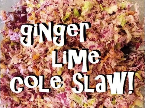 Ginger Lime Cole Slaw ! Quick and Easy, Super Frugal, Summer Side Dish!