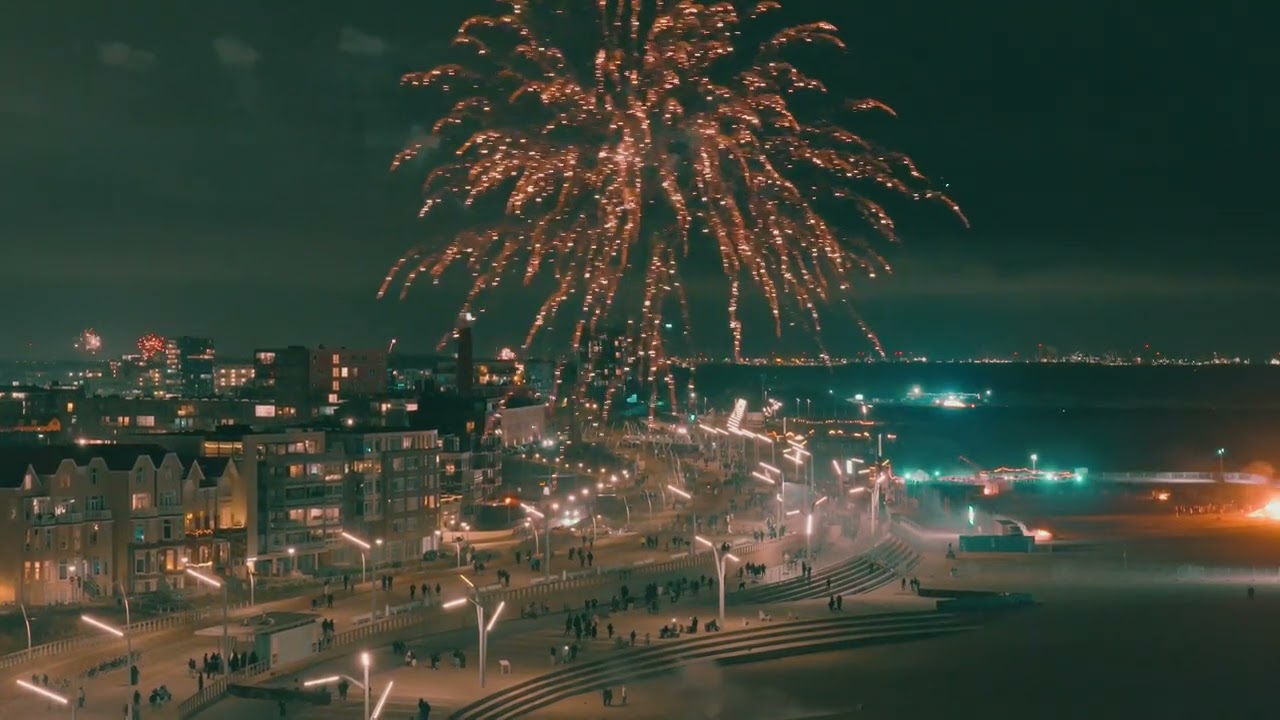 2026 New Year's Firework Celebration - Den Haag, Netherlands.