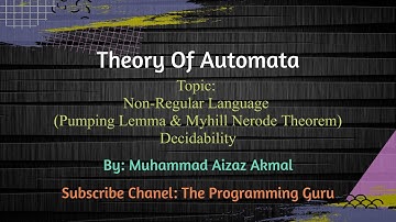 Non Regular Language