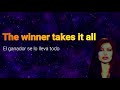 Daniela Romo - The Winner Takes It All "English/Spanish" (Lyric Video)