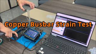 How to Test Copper Busbar Strain with JINGYAN SG04 Stress-Strain Analyzer