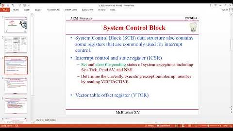 SCB (Sysem control block)-CORTEX M3
