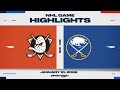 NHL Highlights | Ducks vs. Sabres - January 10, 2026