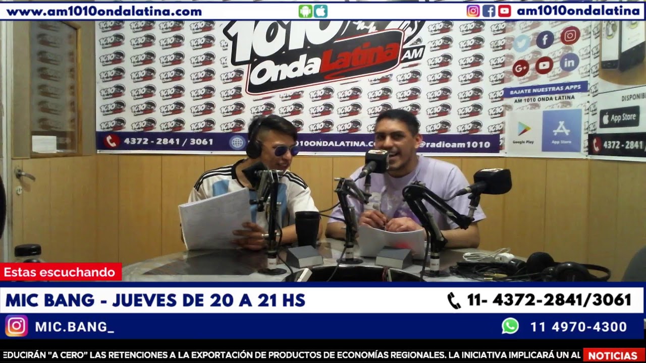 Mic bang jueves 20 00 hs am 1010 ondalatina youtube