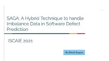 SAGA: A Hybrid Technique to handle Imbalance Data in Software Defect Prediction