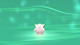 Shiny Clefairy evolves into Clefable #BDSP #Evolution #Clefable