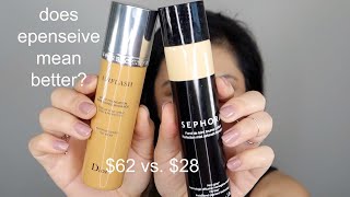 do they even compare? dior airflash spray foundation vs  sephora perfection mist airbrush foundation