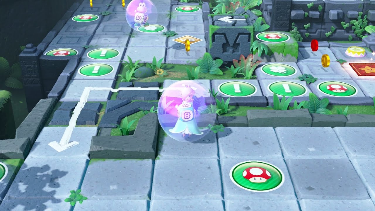 Super Mario Party Partner Party #1605 Domino Ruins Shy Guy & Daisy vs Goomba & Dry Bones