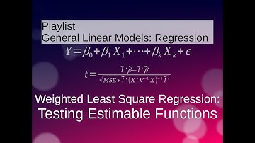 Weighted Least Squares Regression: Testing for Estimable Functions