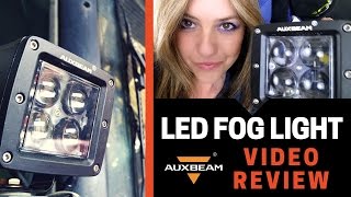 4 inch LED Fog Light AUXBEAM for Tractor (Video Review) [ITA/ENG]