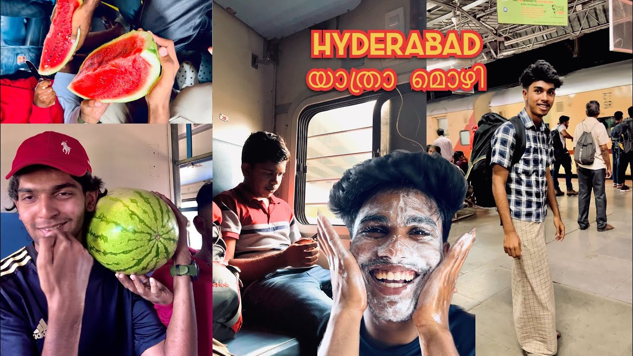 Hyderabad യാത്രാ മൊഴി Part-1 | Train ലെ Food അടി😂