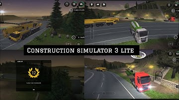 construction simulator 3 lite🚧 bridge work part 5 👷