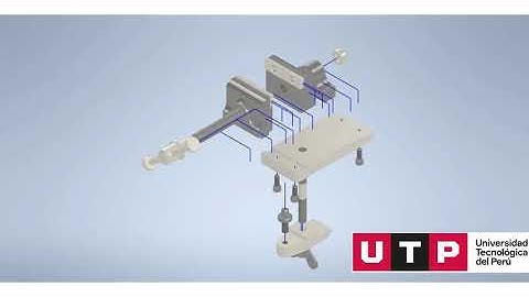 Video ensamblaje de un banco de tornillo en Autodesk Inventor