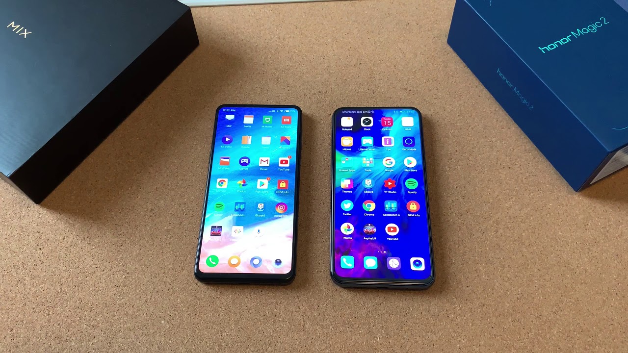 Honor Magic 2 and Xiaomi Mi Mix 3 - Comparison