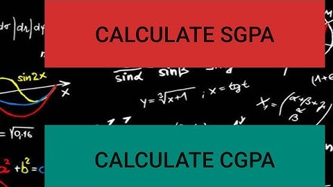 Calculate sgpa and cgpa by using android app for vtu.