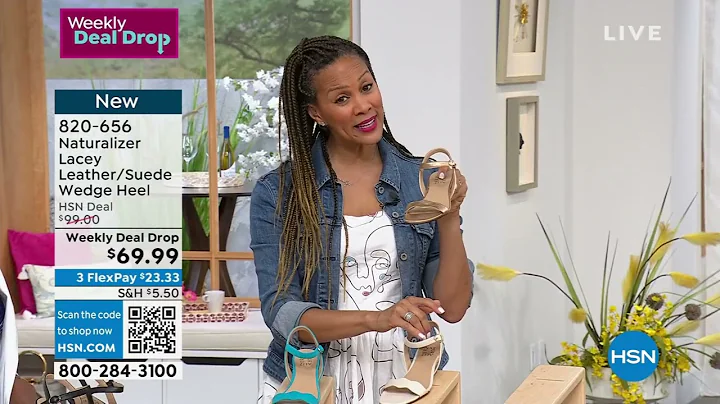 Naturalizer Lacey Leather/Suede Wedge Heel