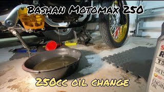 250cc motorcycle oil change | Bashan Motomax 250
