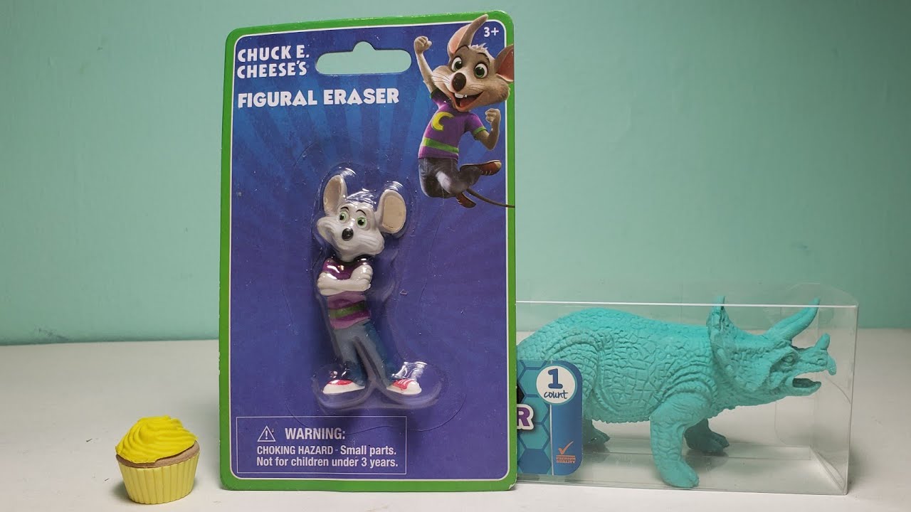 Chuck E. Cheese Figural Eraser! Does it Actually Erase? ! YouTube