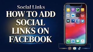 How To Add Social Links On Facebook | Add Links On Facebook  screenshot 3