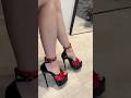 Red &amp; Black Heels – Elegant High Heel Look #heels #highheels #redandblack