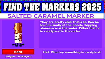 How To Find SALTED CARAMEL MARKER in ROBLOX FIND THE MARKERS🖌️ [UPDATE 2025] [walkthrough]